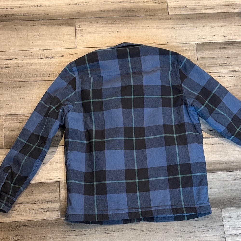 Timberland Blue and Black Plaid Shirt Jacket - Picture 14 of 14